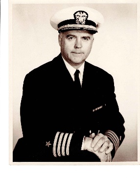 Raymond Coughlan in Navy Captain's uniform